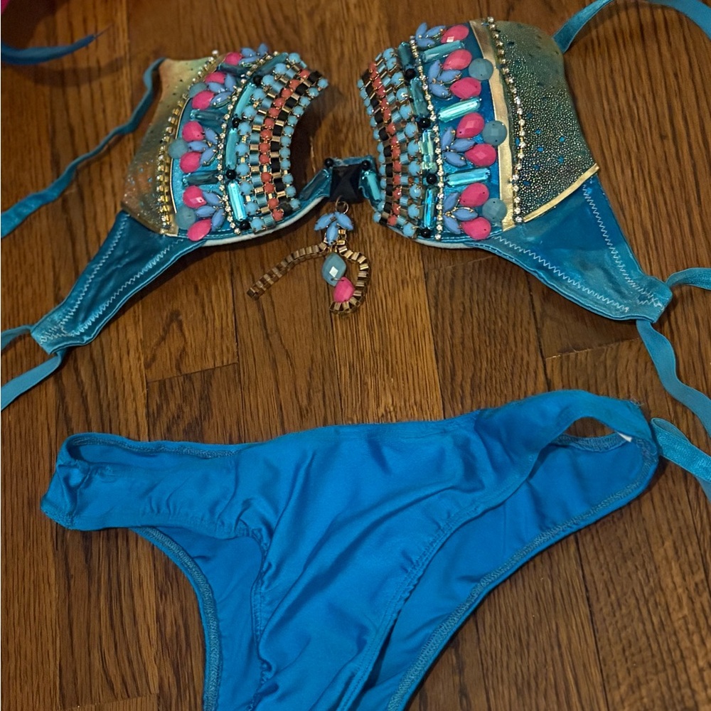 Embellished Blue carnival Set